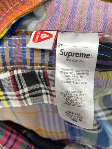 商品画像：23SS/Madras Reversible Windstopper Puffer Jacket/XL/コットン 6