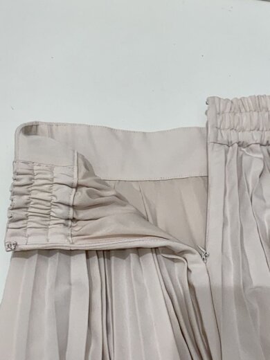 商品画像：Maison Echelle/タックベルトプリーツスカート/S/ポリエステル/BEG 3