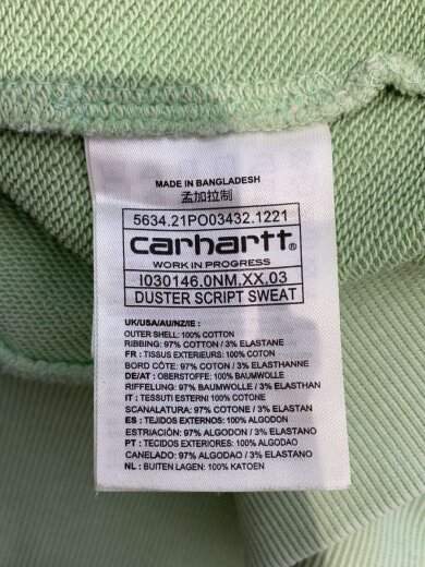 商品画像：WIP Duster Script Sweat/Pale Spearmint/L/コットン 5