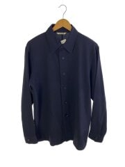 20SS/HARD TWIST WOOL DOBBY SHIRTS/3/ウール/NVY/A20SB02KW