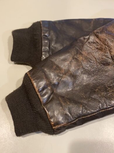 画像：その他ブランドVintage/70s/G-1/レザーフライトジャケット/民間/TALONジップ/SIZE:46/ブラウン7