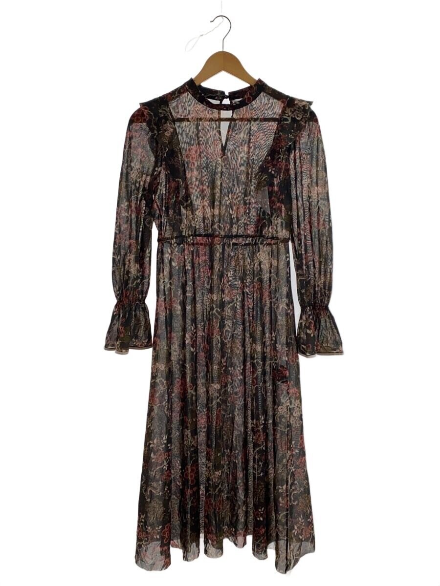 VIVIENNE TAM / 24AW/Aゴブランシノワズリーワンピース/長袖ワンピース/38/GRY/14275040