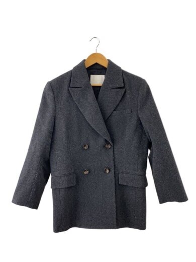 商品画像：ヘリンボンジャケット/FREE/ポリエステル/GRY/RDZ1032308A0008 1