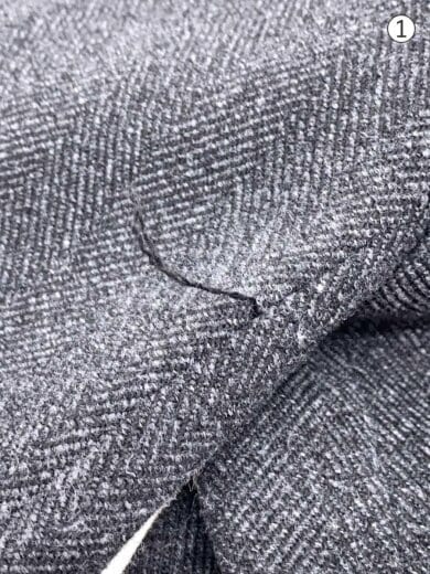 商品画像：ヘリンボンジャケット/FREE/ポリエステル/GRY/RDZ1032308A0008 6