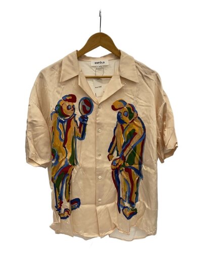 商品画像：半袖シャツ/L/レーヨン/BEG/300ES130-2730 1