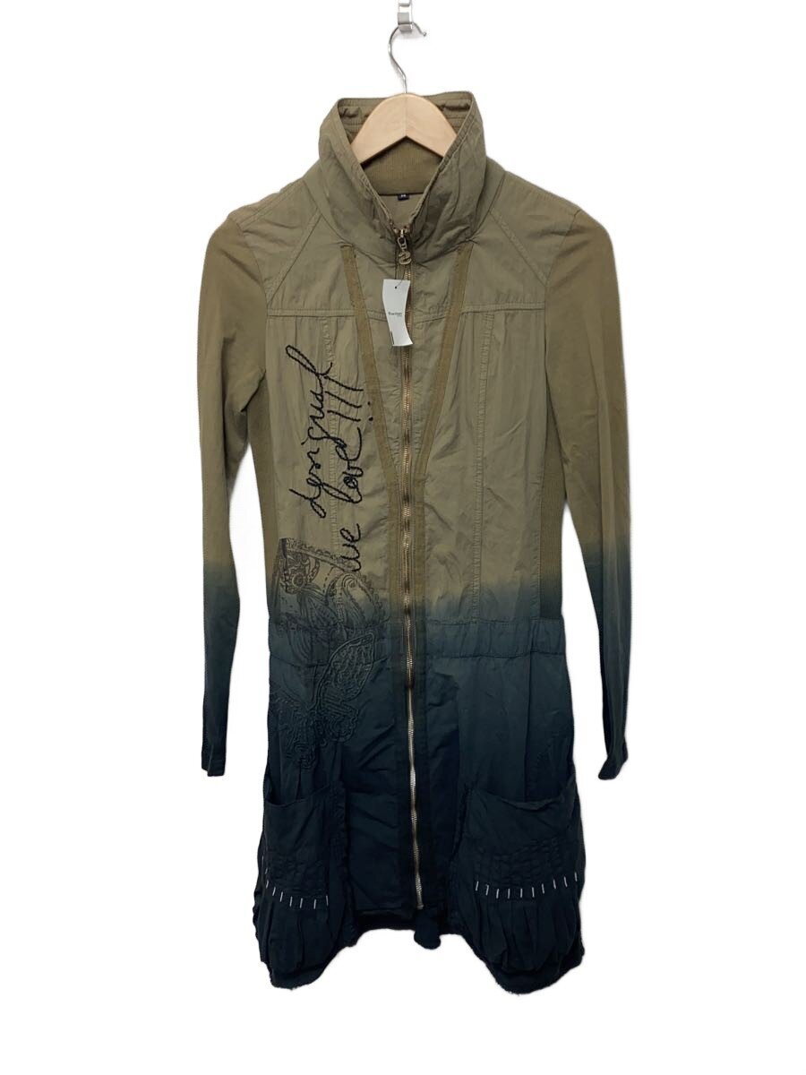 Desigual / 長袖ワンピース/36/コットン/KHK