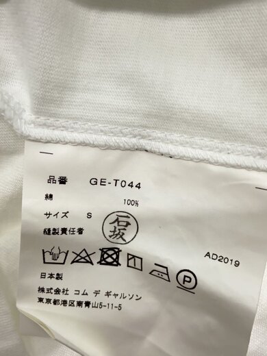 商品画像：Tシャツ/S/コットン/WHT/無地/GE-T044 4