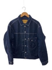 LR QUILT TYPE I TRUCKER BLUE OX RINSE/キルト切替 1st デニムジャケット