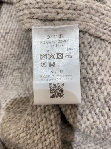 商品画像：25AW/ニット・セーター(厚手)/FREE/ウール/GRY/gaa7-22m004 4