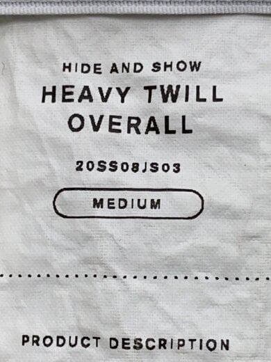 商品画像：gorilla hand painted overall/オールインワン/M/ウール/WHT/20SS08JS03 5