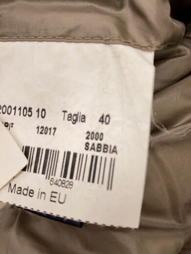 商品画像：ロングダウンジャケット/40/ナイロン/BEG 4