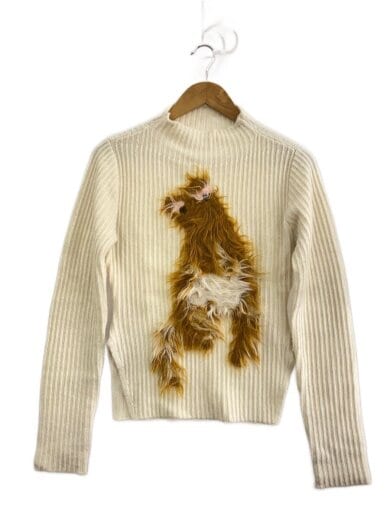 商品画像：ニット・セーター(厚手)/S/ウール/WHT/61-15-0100-0812 1