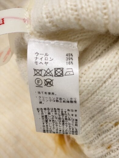 商品画像：ニット・セーター(厚手)/S/ウール/WHT/61-15-0100-0812 4