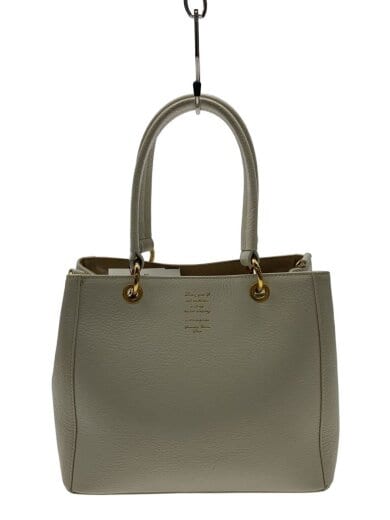 商品画像：トートバッグ/レザー/WHT/無地 1