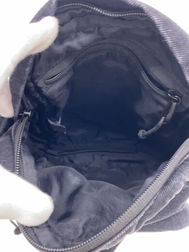 商品画像：Denim Shoulder Bag/コットン/ブラック 6