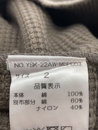商品画像：ニット・セーター(厚手)/2/コットン/BEG/YSK-22AW-MSPC03 4