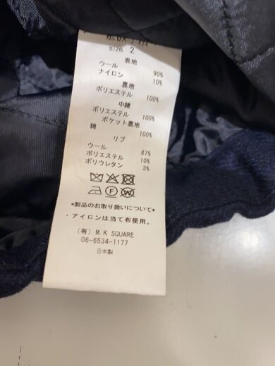 商品画像：24AW/ブルゾン/2/ウール/NVY/ma-j-424 4