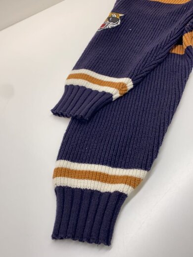 商品画像：カレッジワッペンＶネックニットカーディガン/FREE/コットン/NVY/112531008 5