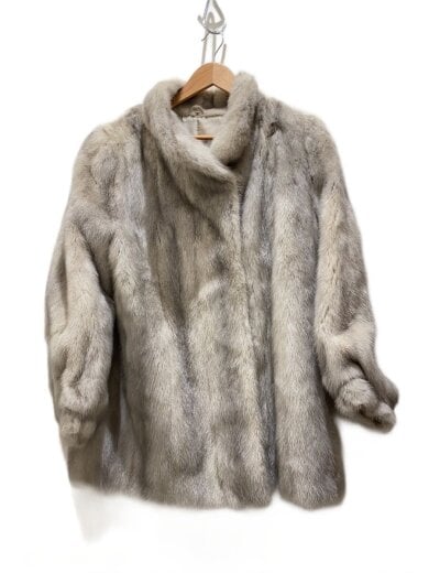 サファイアミンク/ファーコート/ファー/WHT