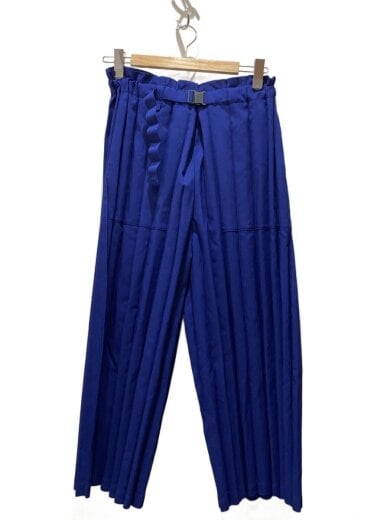 商品画像：25SS/RIPPLE PLEATS/ボトム/ポリエステル/BLU/mi53FF413 1