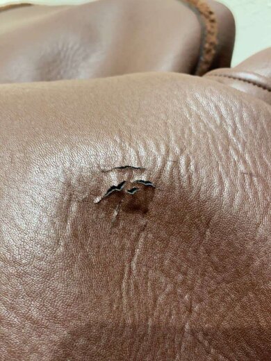 商品画像：FAKE LEATHER×BOA ZIP BLOUSON/36/フェイクレザー/BRW/8625-151-0206 5