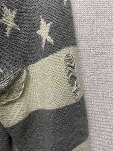 商品画像：カーディガン(厚手)/FREE/コットン/GRY/総柄/23A-KNL385-WL 6