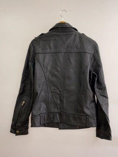 商品画像：ダブルライダースジャケット/M/牛革/BLK 2