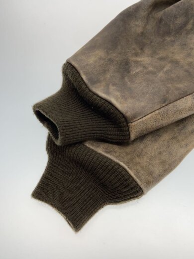 商品画像：RAVINE/TYPE:G-1/レザージャケット・ブルゾン/ライナー付き/SIZE:--/ブラウン 4