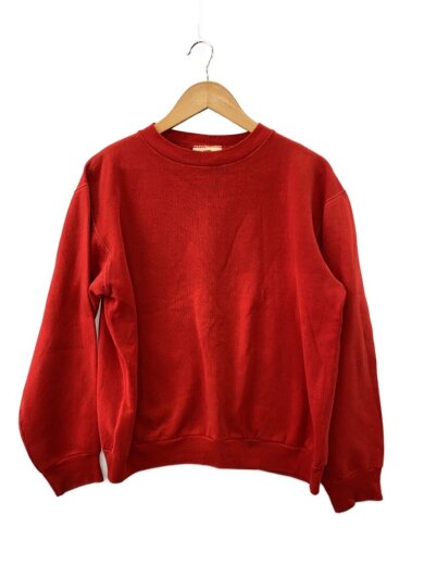 商品画像：Vintage/80s～/クルーネックスウェット/USA製/SIZE:M/コットン/RED/赤/無地// 1