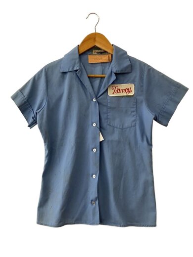 商品画像：Vintage/半袖ワークシャツ/--/nancy/コットン/BLU// 1