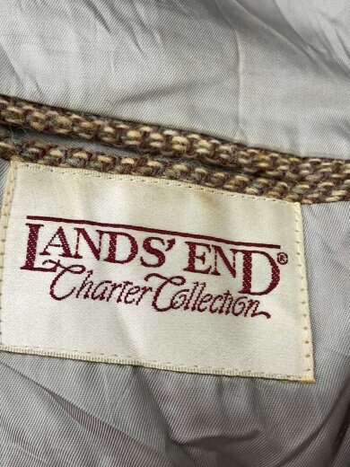 商品画像：Vintage/70s～/LANDS END別注/2BTテーラードジャケット/ウールツイード/ベージュ 3