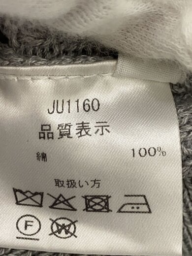 商品画像：ニット・セーター(厚手)/46/コットン/GRY/JU1160// 4