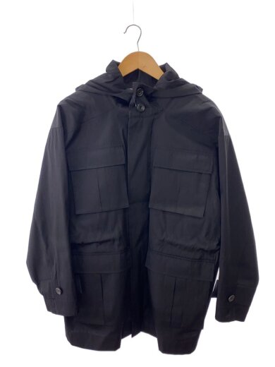 商品画像：22AW Wool Silk Utility Coat/マウンテンパーカ/38/ウール/BLK/無地 1
