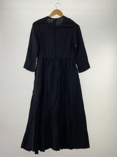 商品画像：長袖ワンピース/--/リネン/BLK/16-031 2