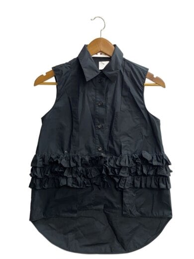 商品画像：ノースリーブシャツ/38/コットン/BLK 1