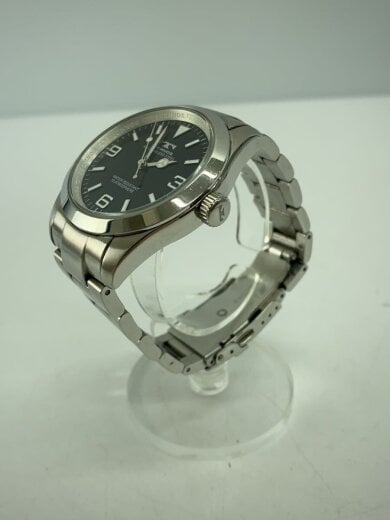 商品画像：クォーツ腕時計/アナログ/ステンレス/BLK/SLV 2