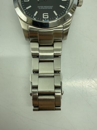 商品画像：クォーツ腕時計/アナログ/ステンレス/BLK/SLV 5