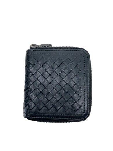 商品画像：2つ折り財布/レザー/BLK/メンズ// 1