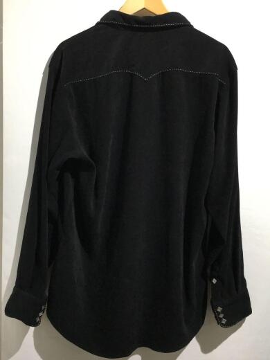 画像：その他ブランド70～80s/ROPEN/長袖シャツ/XL/ポリエステル/ブラック/無地2