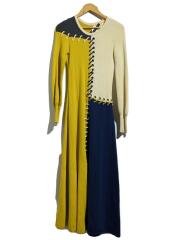 長袖ワンピース/--/ウール/マルチカラー