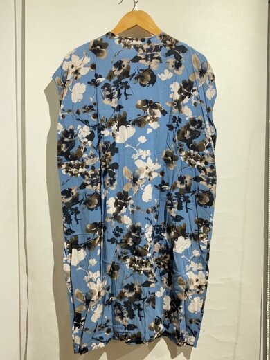 商品画像：ノースリーブワンピース/38/レーヨン/ブルー/花柄/4892-190 2