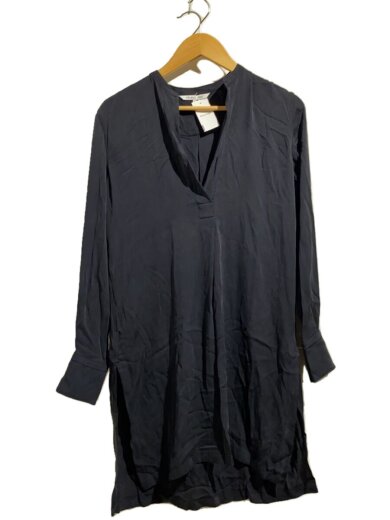 商品画像：長袖ブラウス/S/シルク/BLK/16-5308131// 1