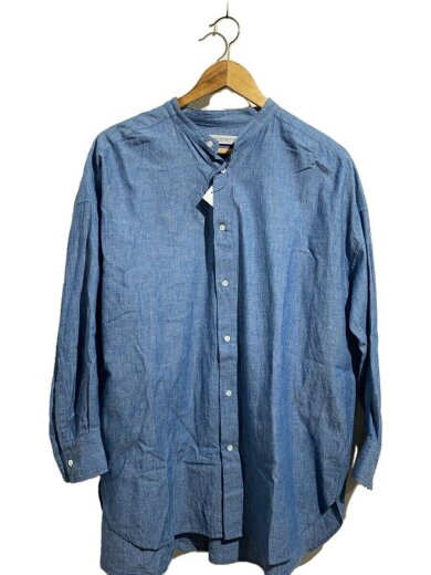 画像：JOURNAL STANDARD LUXEバンドカラーシャツ/長袖シャツ/--/コットン/IDG/無地//1