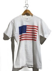 90s/星条旗/Tシャツ/L/コットン/WHT