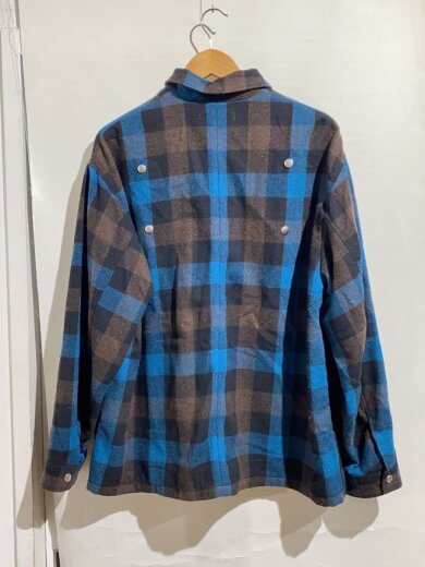 商品画像：スナップボタン/ジャケット/--/ウール/BRW/チェック 2