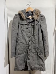 フードファー/モッズコート/M/コットン/KHK