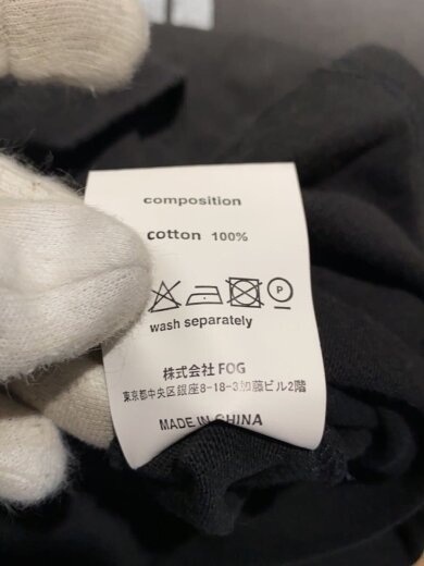 商品画像：Tシャツ/XL/コットン/BLK 5