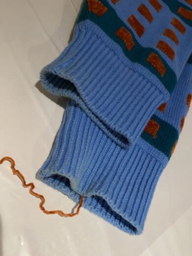 商品画像：ニット・セーター(厚手)/L/ウール/BLU/ces22kn01 5