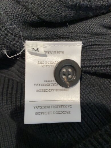 商品画像：カーディガン(厚手)/M/コットン/BLK/無地/le0121w 4