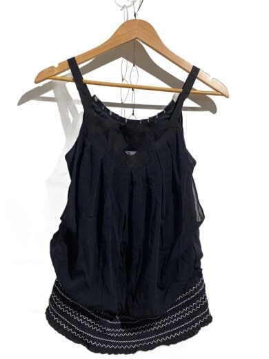 商品画像：キャミソール・タンクトップ/--/ポリエステル/BLK 1